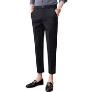 Men's Ice Silk Slim Fit Feet Business Casual Pants