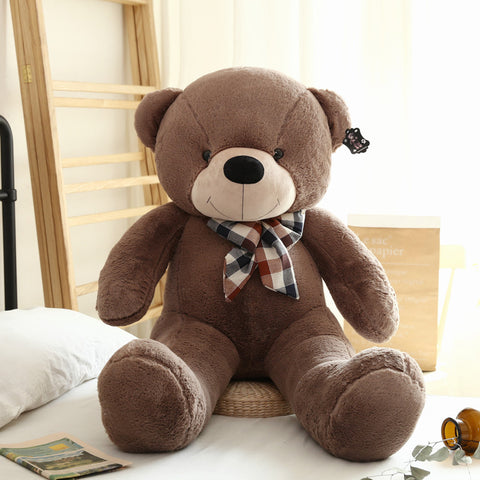 Bow Tie Teddy Bear Doll Custom Plush Toy Large Birthday Gift For Girlfriend Bear Doll