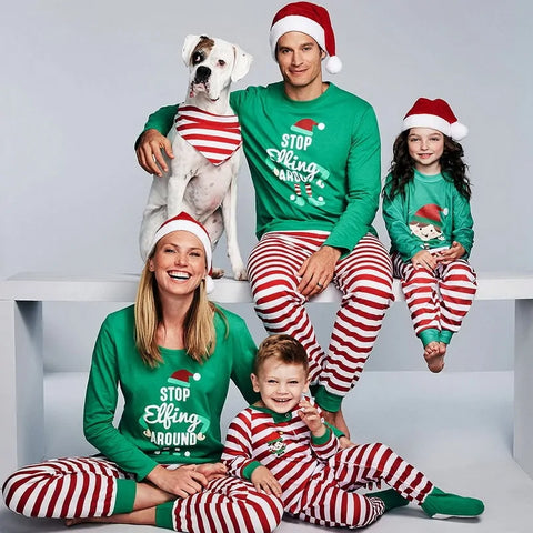 Christmas Festive Family Pajamas Set