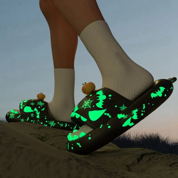 Christmas Luminous Shark Slippers