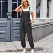 Women's Casual Pocket Long Jumpsuit