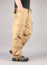 Multi-pocket Men's Casual Loose Labor Protection Pants