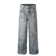 Men's And Women's High-grade Denim Trousers