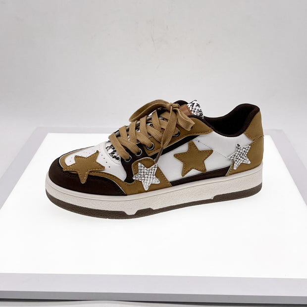 Artistic Style Casual Star Pattern Sneakers Spring And Autumn Series