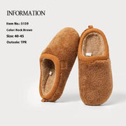 Argy Wormwood Plush Slippers Women's Home Indoor Non-slip Warm Cotton Slippers