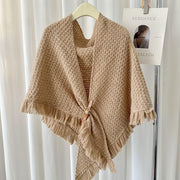 Tassel Cape And Shawl All-matching Thick Warm Neck Protector