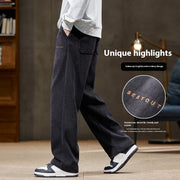 Men's Autumn And Winter Chenille Straight Casual Pants