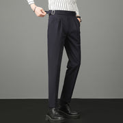 Young Men's Trousers Suit Pants Slim Fit