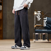 Men's Autumn And Winter Chenille Straight Casual Pants