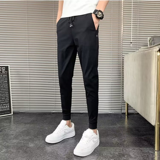 Autumn And Winter Lights Men's American Casual Pants High Street Fashion Brand Straight Flow Wide Leg Long