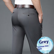 Men's Straight Thin Non-ironing Suit Pants