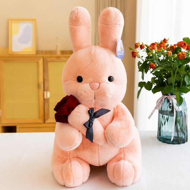 Plush Toy Rose Flower Bunny Doll