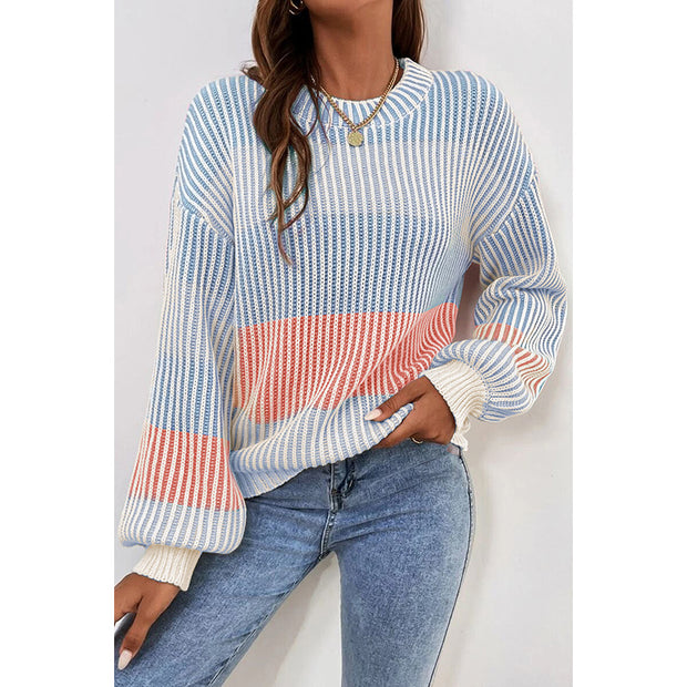 Casual Loose And Warm Round Neck Sweater For Women