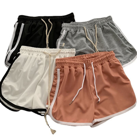 Women's Sports Style Elastic Waist Casual Shorts