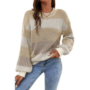 Casual Loose And Warm Round Neck Sweater For Women