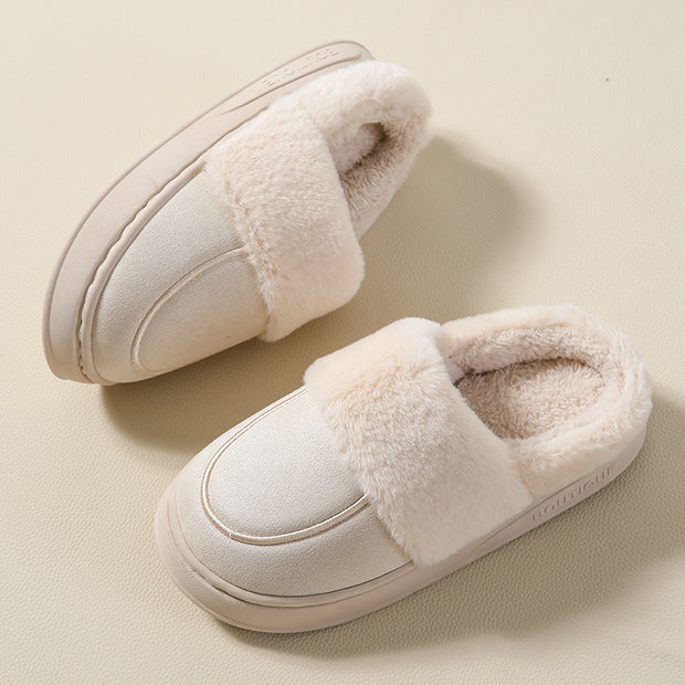 Women's Indoor Home Thick Bottom Non Slip Cotton Slippers