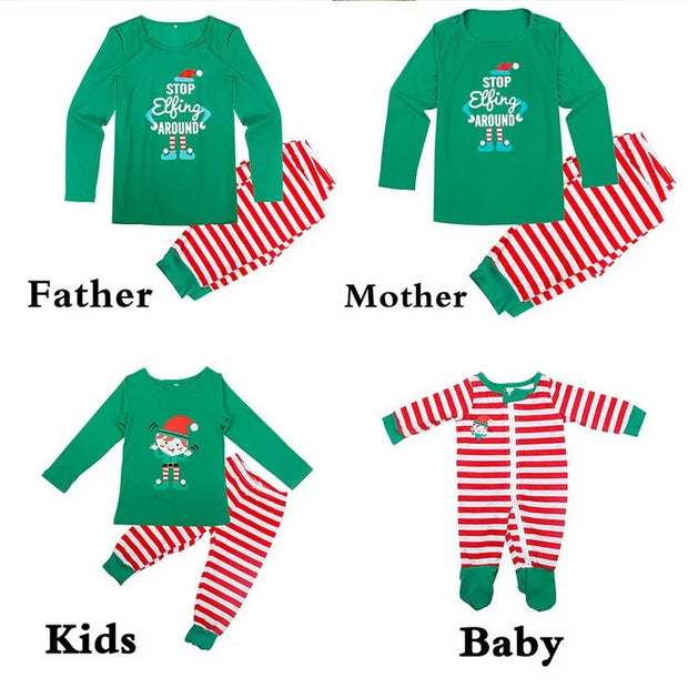 Christmas Festive Family Pajamas Set