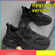 Pure Black Thick Sole Increased Leisure Sneaker Dad Shoes