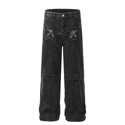 Men's And Women's High-grade Denim Trousers