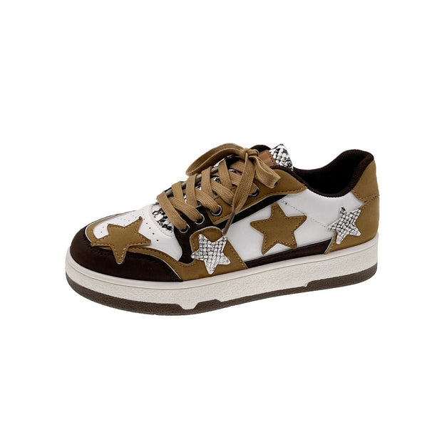 Artistic Style Casual Star Pattern Sneakers Spring And Autumn Series