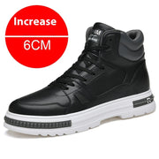 Martin Boots Men's Casual Sneakers Elevator Winter Shoes Sneaker Height Increasing Insole