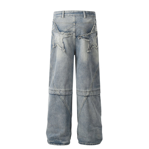 Men's And Women's High-grade Denim Trousers