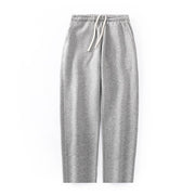 Simple Heavy Men And Women Couple Loose Straight Ankle-tied Casual Sports Pants