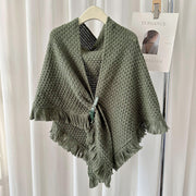 Tassel Cape And Shawl All-matching Thick Warm Neck Protector