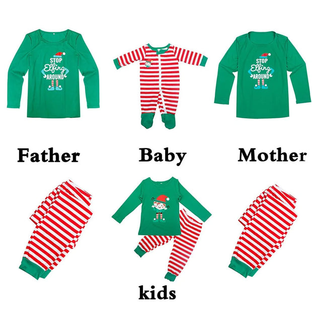 Christmas Festive Family Pajamas Set