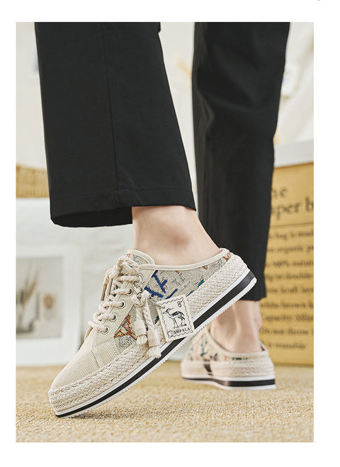 Casual Breathable Corduroy Cloth Shoes For Men