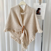 Tassel Cape And Shawl All-matching Thick Warm Neck Protector