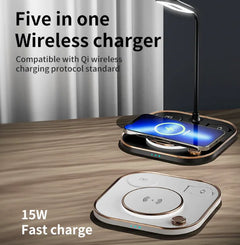 4 in 1 Wireless Charger Pad with Lamp