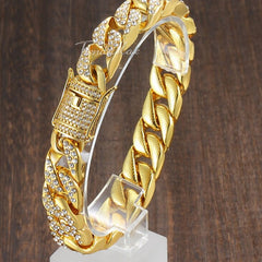 Miami Gold Curb Cuban Bracelet