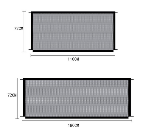 Black Foldable Pet Safety Gate