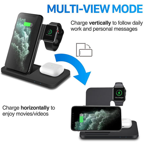 3in1 Wireless Fast Charger Dock